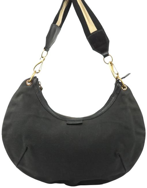 Gucci Shoulder Canvas #1123g40 Black Hobo Bag