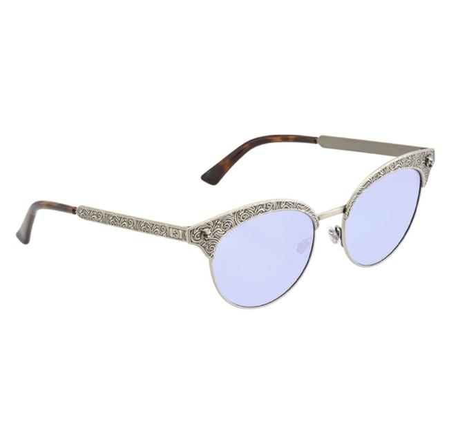Gucci Silver Cat Eye Lilac Ggo220s Sunglasses