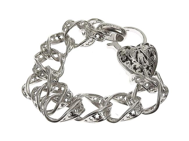 Gucci Silver Heart Motif Star Sv925 20191114 Bracelet