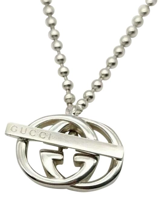 Gucci Sliver Pendant Sterling 16" Necklace