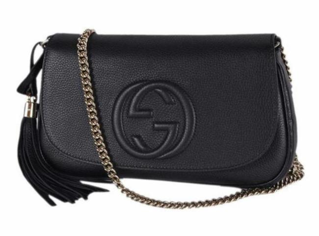 Gucci Soho Crossbody Tassel Black Leather Shoulder Bag