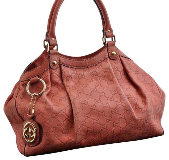 Gucci Sukey Pink Leather Shoulder Bag