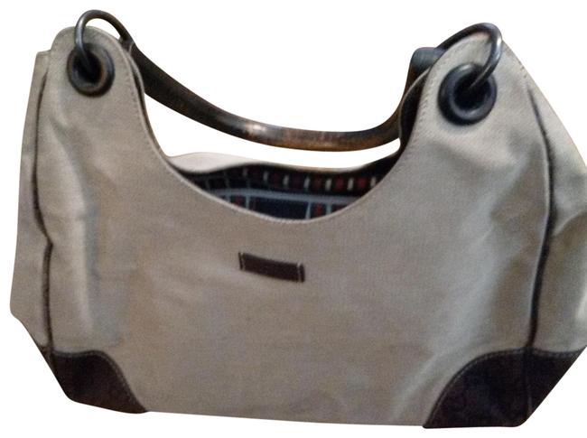 Gucci Tote Guccisima Bamboo Beige Canvas Hobo Bag