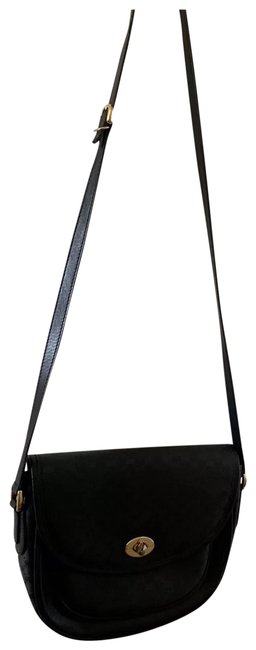 Gucci Vintage Black Leather Hobo Bag