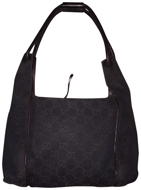 Gucci Vintage Signature with Dust Brown Satchel