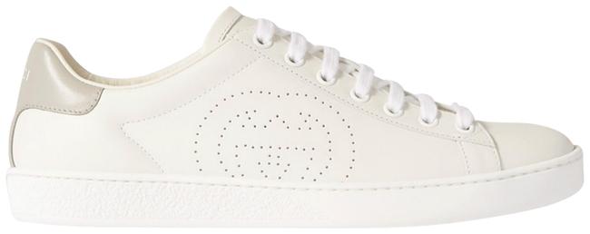 Gucci White Leather Sneakers