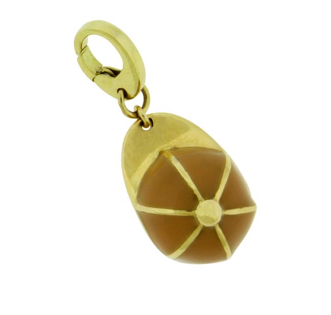 Gucci Yellow Gold Box Cap   Hat Pendant Charms In 18k New In Necklace