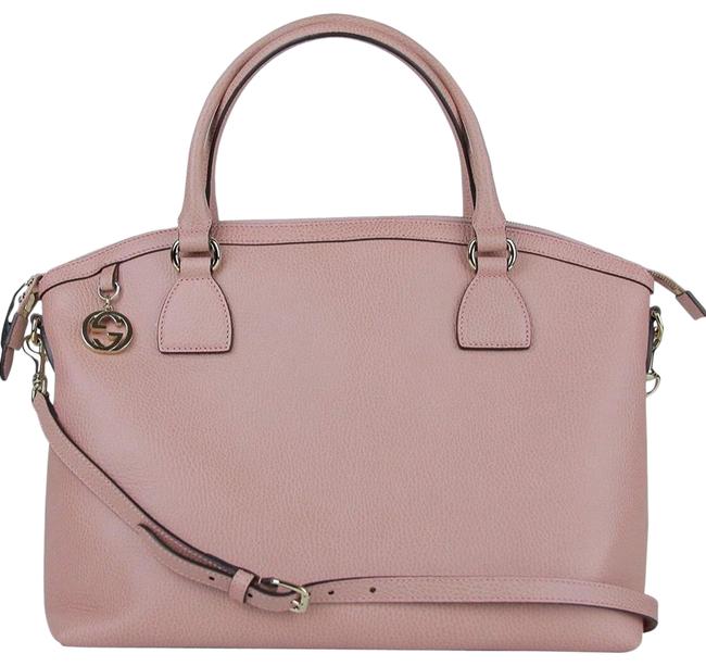 Gucci Zipped Soft Pink Leather Satchel
