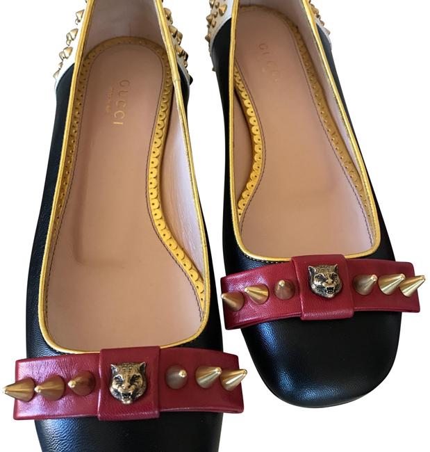 Gucci Zoom Lexi Studded Leather Ballerina Flats 