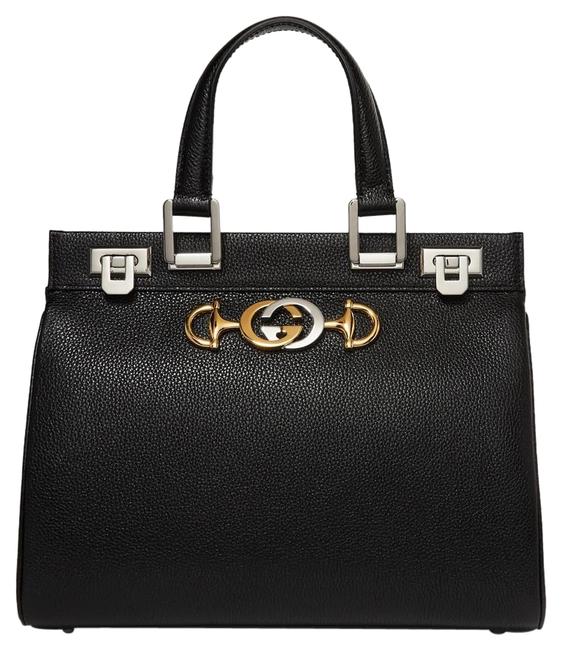 Gucci Zumi Small Embellished Textured leather Tote