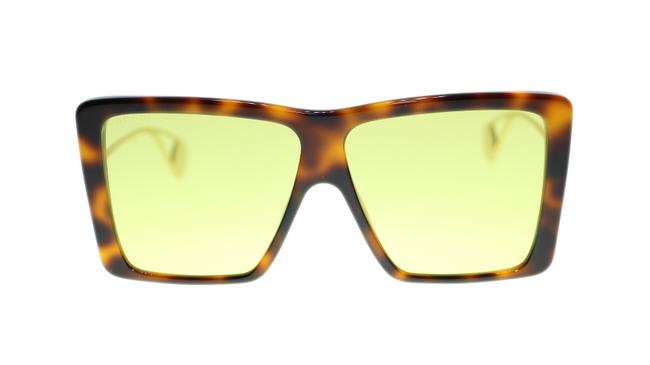 Gucci 002 Gg0434s Brown Havana Square Frame Sunglasses 