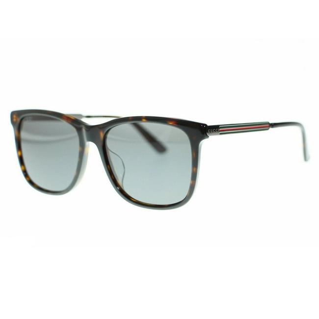 Gucci 004 Gg0078sk Square Havana Grey Lens Sunglasses 
