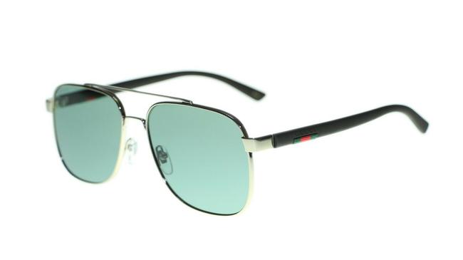 Gucci 005 New Gg0422s Ruthenium Metal 60mm Sunglasses 
