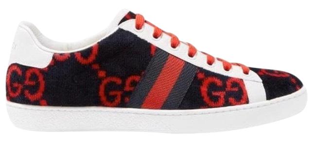 Gucci Ace Gg Logo Velvet Sneakers US 12 