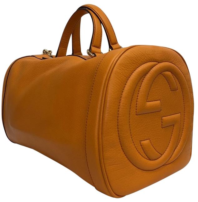 Gucci Barrel Orange Weekend Travel Bag 