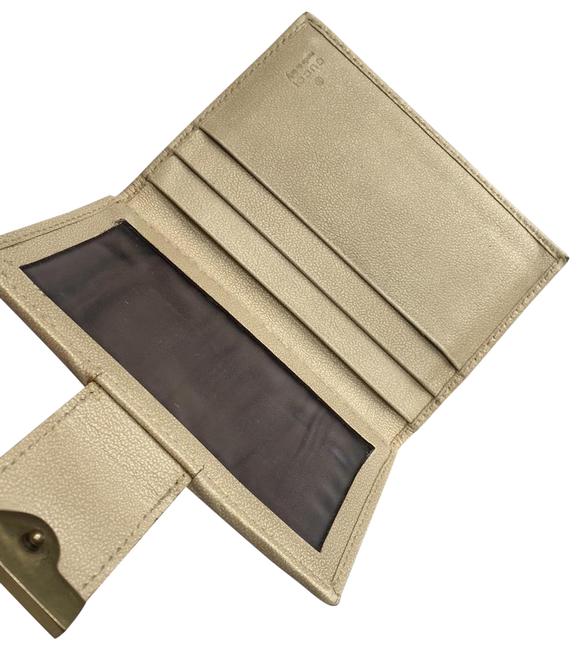 Gucci Beige Id Bifold Card Case Organizer Wallet 