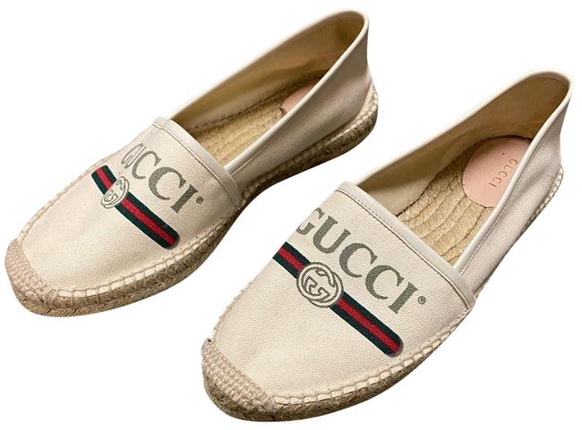 Gucci Beige Vintage Espadrilles Flats 