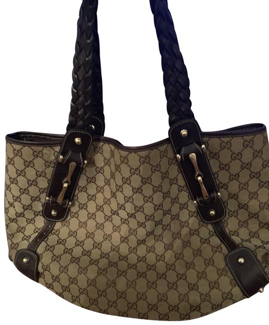 Gucci Beige Brown Shoulder Bag 