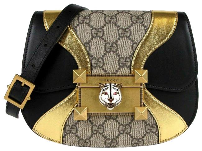 Gucci Beige Ebony Mini 500781 8754 Beige Ebony Gg Supreme Canvas Cross Body Bag 
