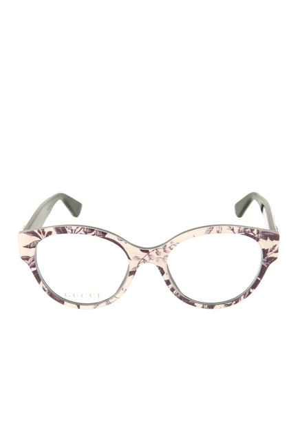 Gucci Black Herbarium Core 50mm Oval Optical Frames Sunglasses 