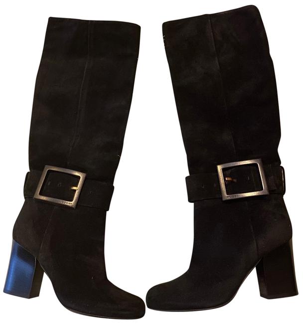 Gucci Black Kesha Suede Boots Booties 