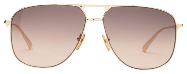 Gucci Black Mf Aviator Metal Sunglasses 