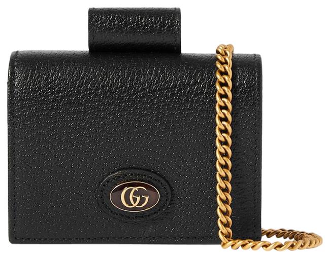 Gucci Black New Shoulder Bag Leather Wallet 