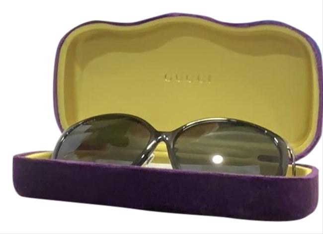 Gucci Black Oval Sunglasses 