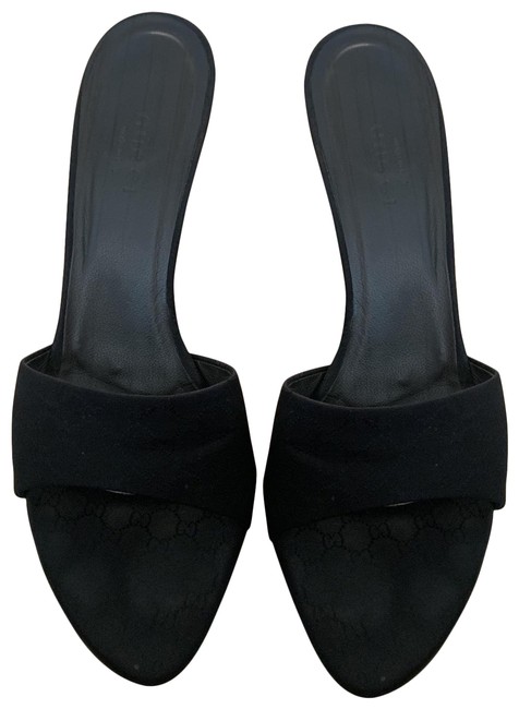 Gucci Black Sandals Mules Slides 