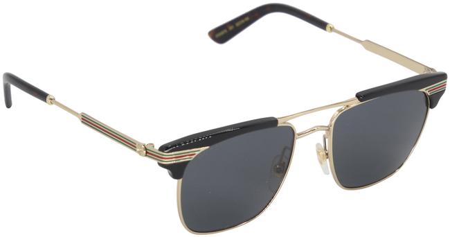 Gucci Black Unisex Aviator with Color Sides Sunglasses 