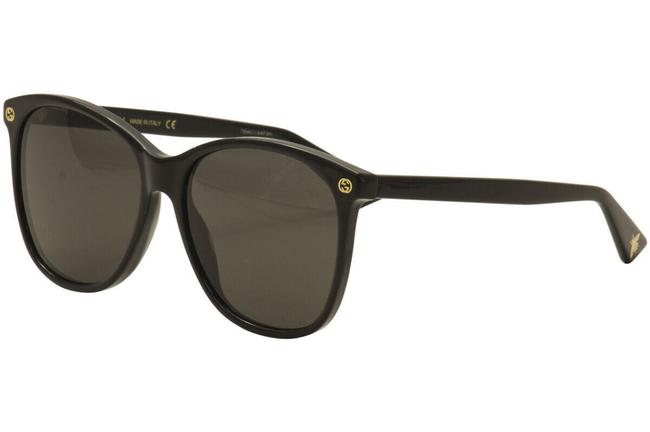 Gucci Black Womens Gg0024s Gg 0024 S 001 Black Gold 58mm Sunglasses 