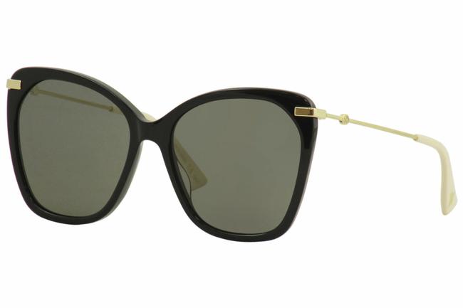 Gucci Black Womens Gucci logo Gg0510s Gg 0510 S 001 Black Gold Sunglasses 