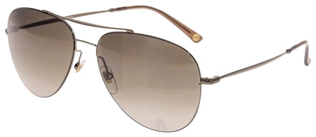 Gucci Bronze Brown Techno Aviator Gg2245s Olive Metal 2245 0500 Sunglasses 