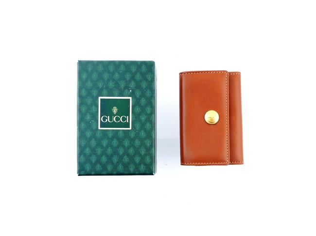 Gucci Brown 6x Leather Key Holder Case 