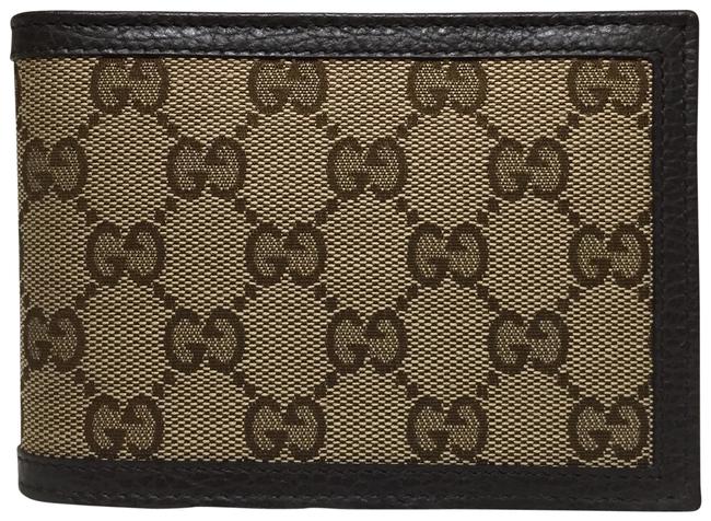 Gucci Brown Canvas Leather Men