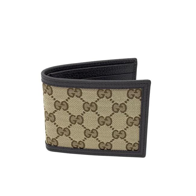 Gucci Brown Gg Canvas Bifold Wallet 