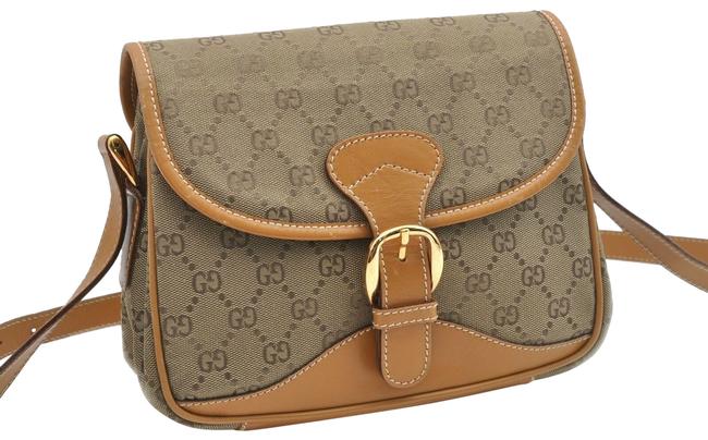Gucci Brown Gg Supreme Canvas Shoulder Bag 