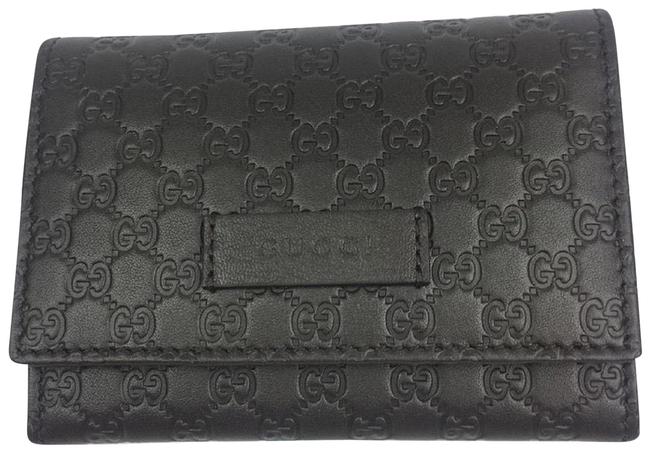 Gucci Brown Microguccissima Leather Card Case Bifold 544030 Wallet 
