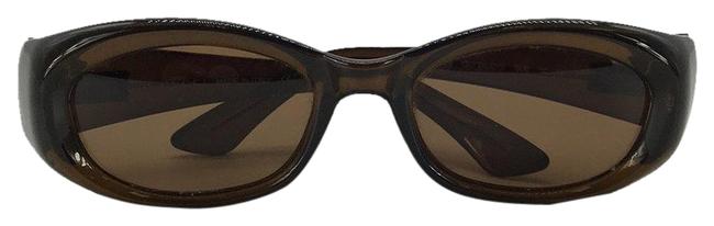 Gucci Brown Oval Sunglasses 