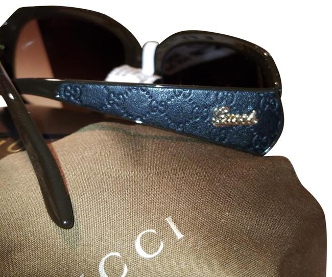 Gucci Brown Supreme Logomania Logo Gg Double G Leather Sunglasses 