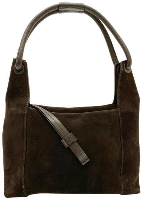 Gucci Bucket Brown Suede and Leather Shoulder Bag 
