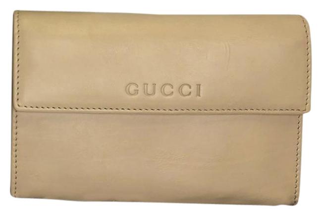 Gucci Cream Leather New Wallet 