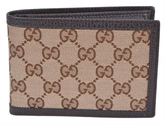 Gucci Dark Brown Canvas Leather Men