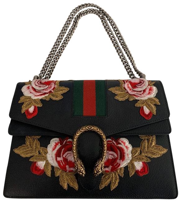 Gucci Dionysus Black Leather Shoulder Bag 