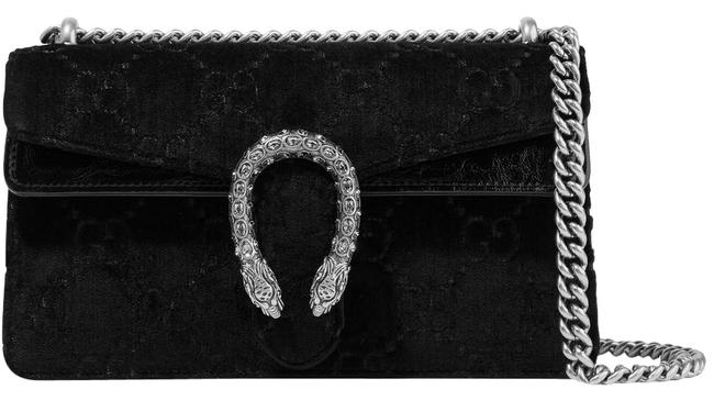 Gucci Dionysus Small Embossed Velvet and Textured leather Shoulder Bag 