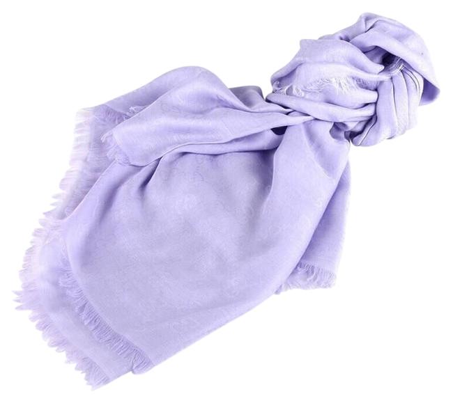 Gucci Lilac Gg Cotton Scarf Wrap 