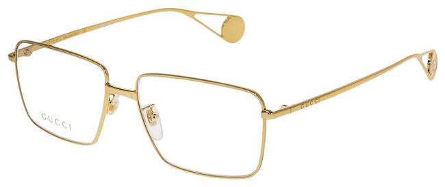 Gucci Gold 0439 Square Metal Classic Gg0439o 55mm Optical Frame Sunglasses 