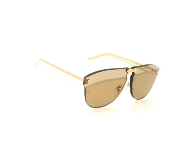 Gucci Gold Brown 0354s Sunglasses 