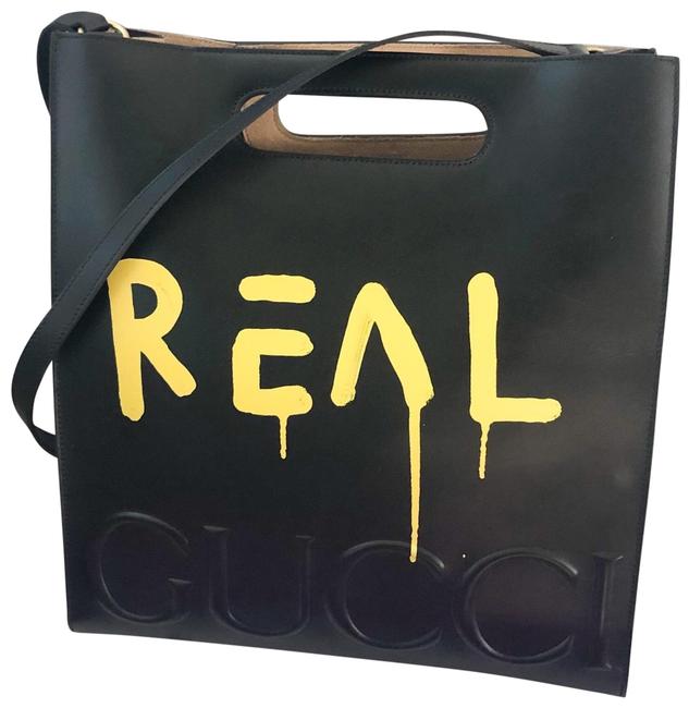 Gucci Bag Graffiti Leather Ghost Tote 