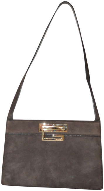 Gucci Green Dark Suede Leather Shoulder Bag 